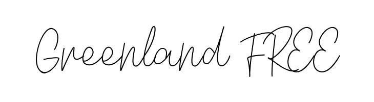 Greenland FREE  Frei Schriftart Herunterladen