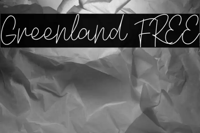 Greenland FREE Font examples