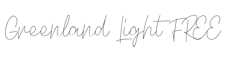 Greenland Light FREE  Frei Schriftart Herunterladen