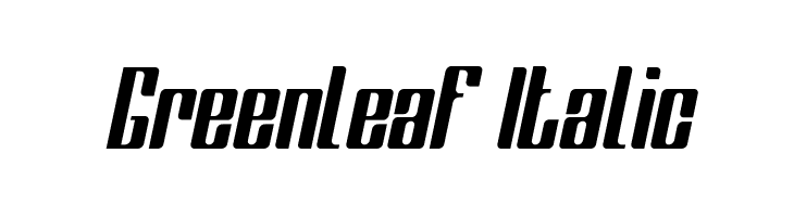 Greenleaf Italic  Descarca Fonturi Gratis