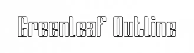Greenleaf Outline  免费字体下载