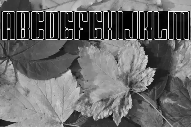 Greenleaf Outline Font examples