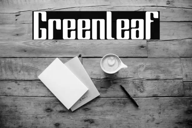 Greenleaf Font examples