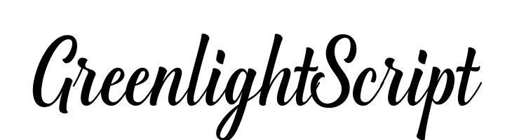 GreenlightScript  font caratteri gratis