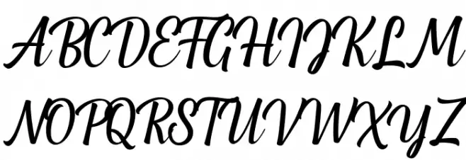 GreenlightScript Schriftart Groß