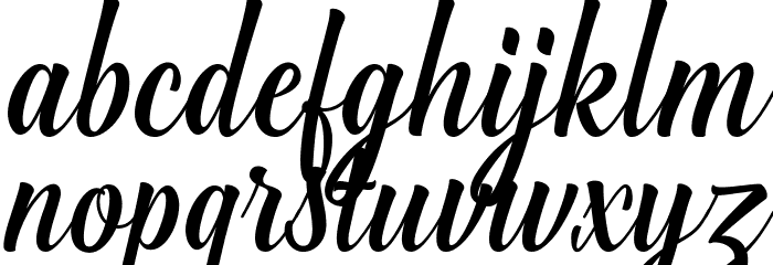 GreenlightScript Font LOWERCASE
