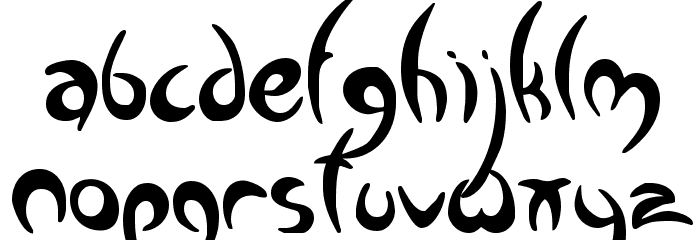 Greenman Font LOWERCASE