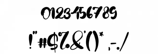 Greenshall Font OTHER CHARS