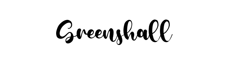 Greenshall  font caratteri gratis