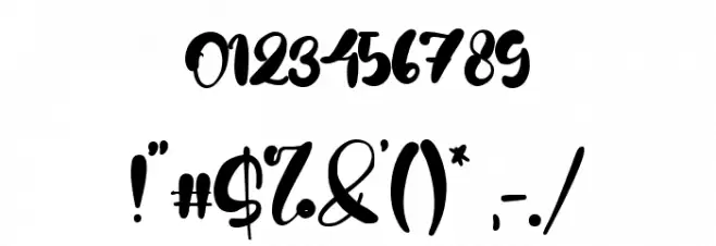 Greenshall Font OTHER CHARS