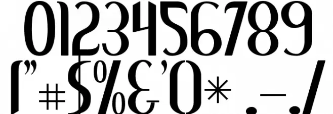 Greenstone Font OTHER CHARS