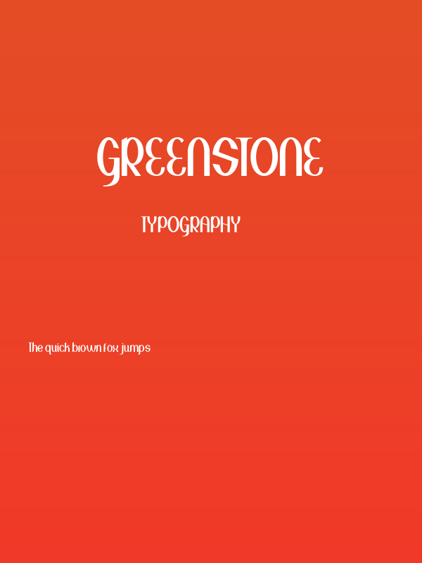 Greenstone Poster