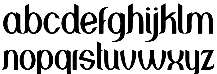 Greenstone Font LOWERCASE
