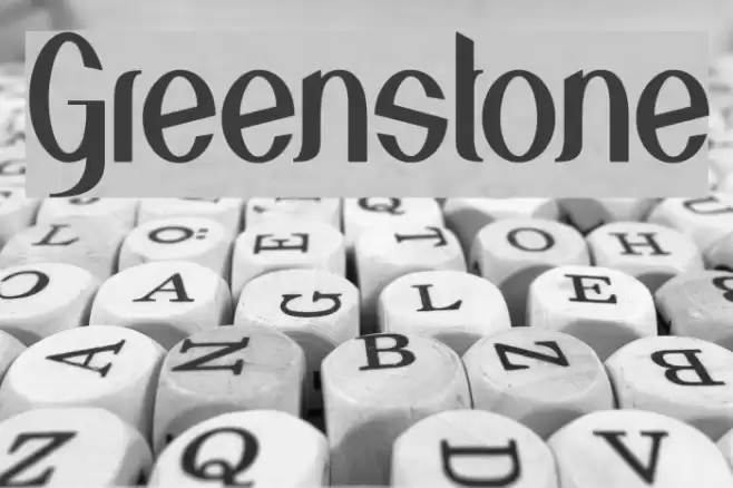 Greenstone Font examples