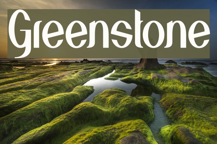 Greenstone Font examples