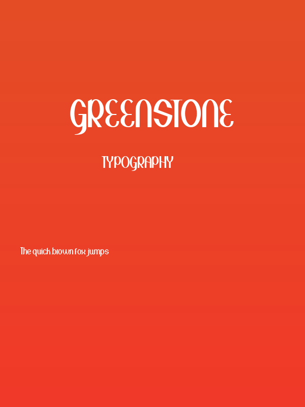Greenstone Poster
