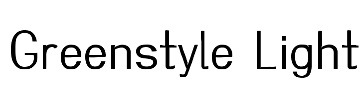 Greenstyle Light  Descarca Fonturi Gratis