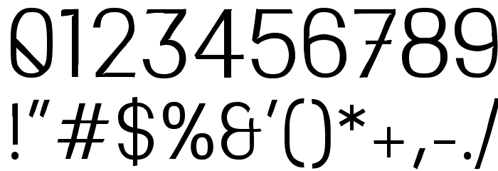 Greenstyle Light Font OTHER CHARS