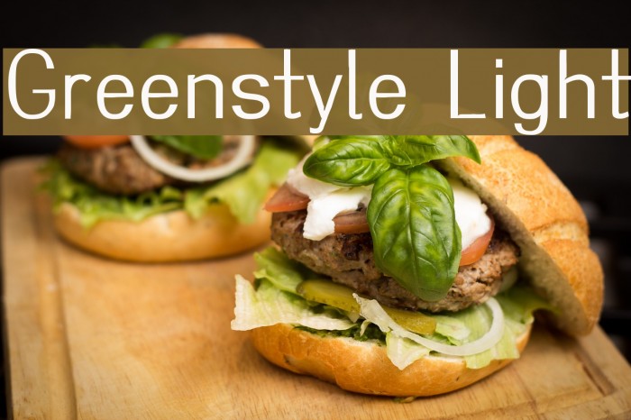 Greenstyle Light Font examples