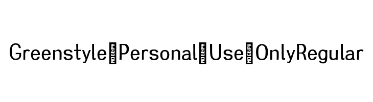 Greenstyle-Personal-Use-Only Regular  Free Fonts Download