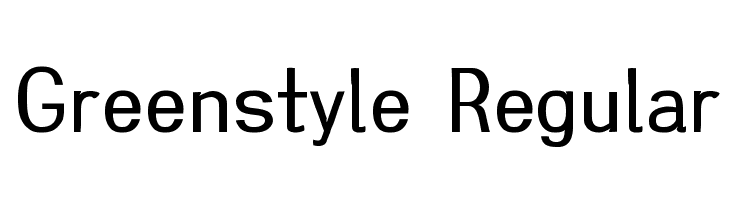 Greenstyle Regular