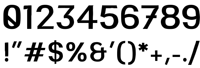 Greenstyle Semibold Font OTHER CHARS