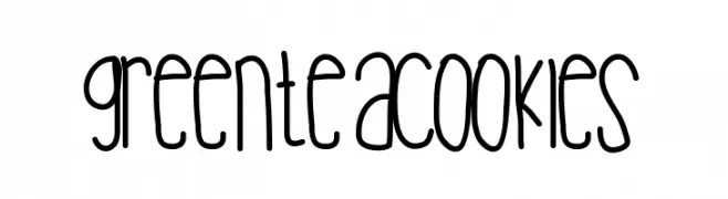 Greenteacookies  Frei Schriftart Herunterladen