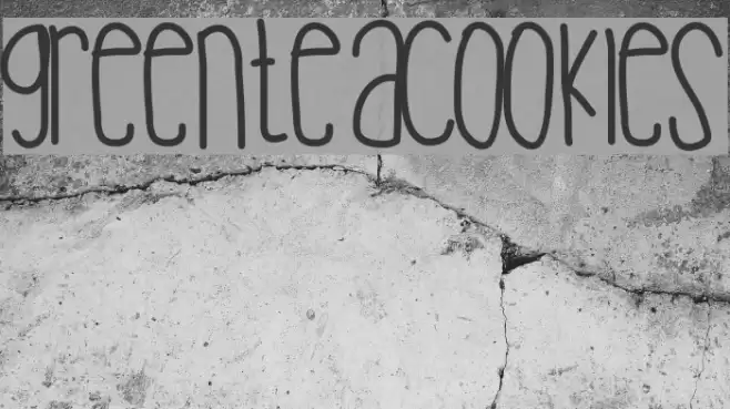 Greenteacookies Font examples