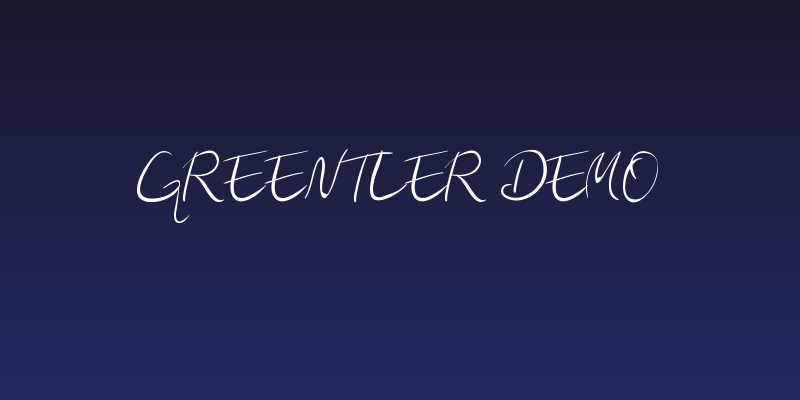 Greentler Demo Social Header