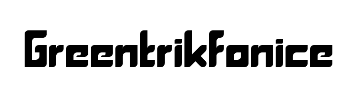 Greentrik fonice  font caratteri gratis