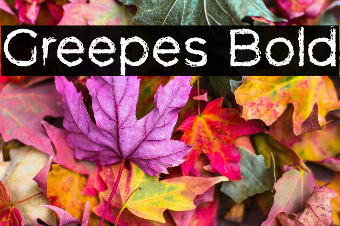 Greepes Bold Example 1