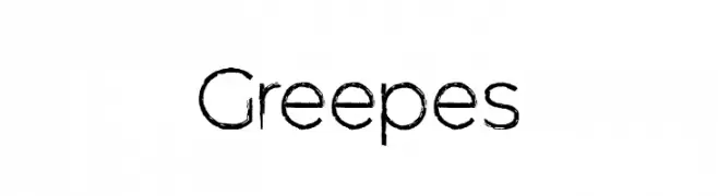 Greepes  フリーフォントのダウンロード