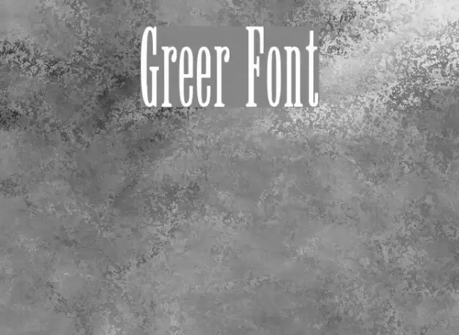 Greer Font examples