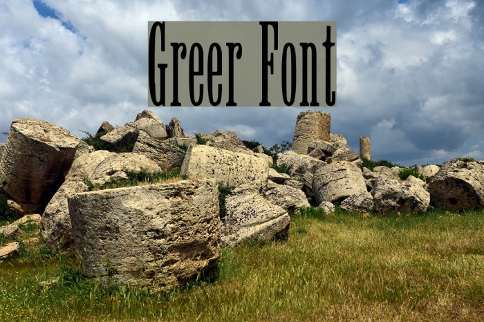 Greer Font examples