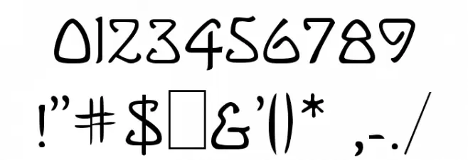 Greeting [Plain]:001.000 Font OTHER CHARS