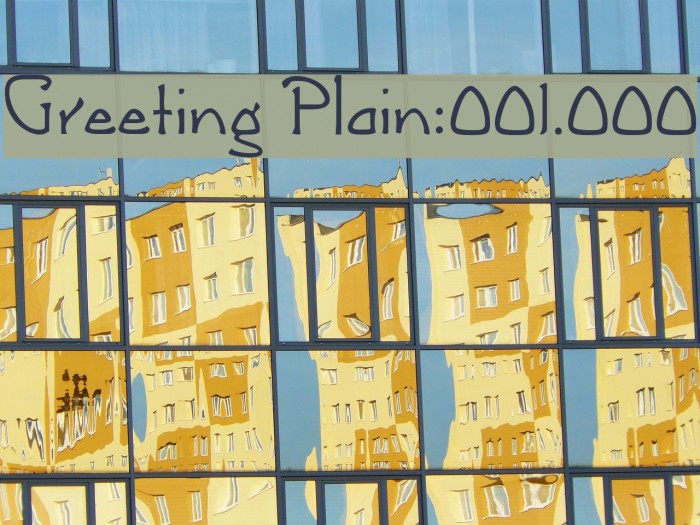 Greeting [Plain]:001.000 Example 1