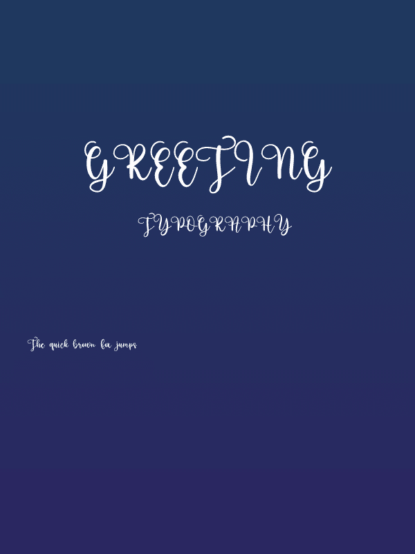Greeting Poster
