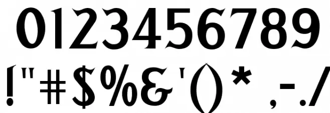 Greetings Bold Font OTHER CHARS