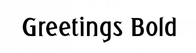Greetings Bold  baixar fontes gratis
