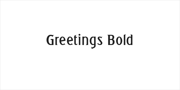 Greetings Bold Logo