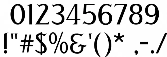 Greetings Font OTHER CHARS