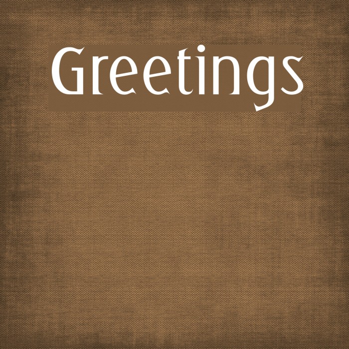 Greetings Polices examples