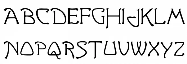 Greetings Font UPPERCASE