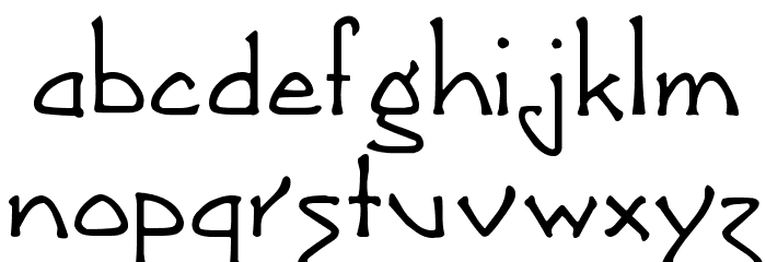 Greetings Font LOWERCASE