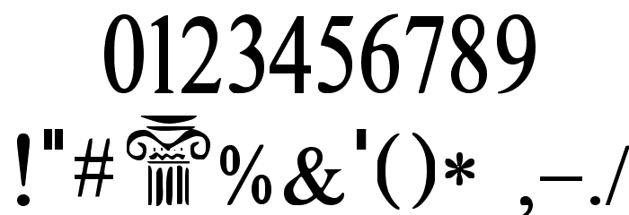 Greex Font OTHER CHARS