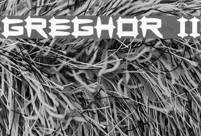 Greghor II Font examples