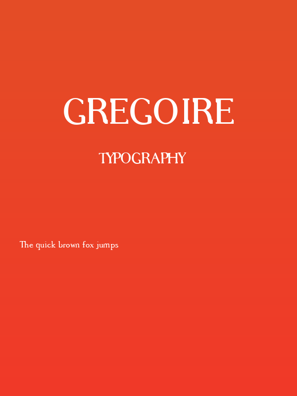 Gregoire Poster