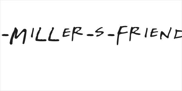 Gregor-Miller-s-Friends-Font Logo