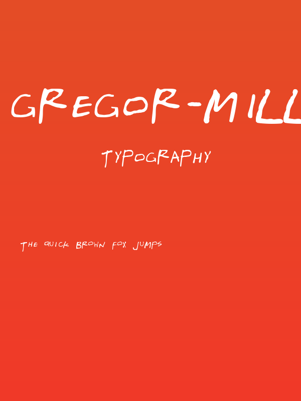 Gregor-Miller-s-Friends-Font Poster
