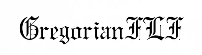 GregorianFLF  Descarca Fonturi Gratis